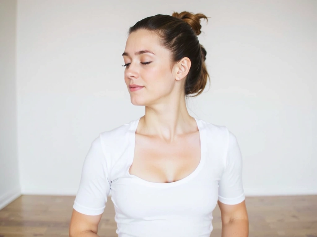 A person practicing a mindful yoga pose, focusing on breathwork and inner peace.